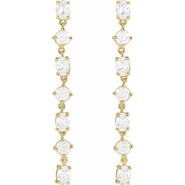 Diamond Dangle Earrings