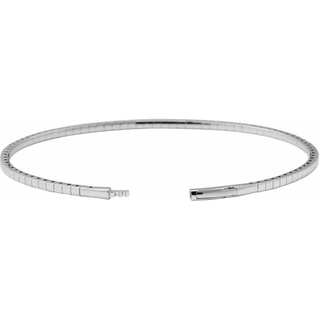 Round Diamond Flex Bangle