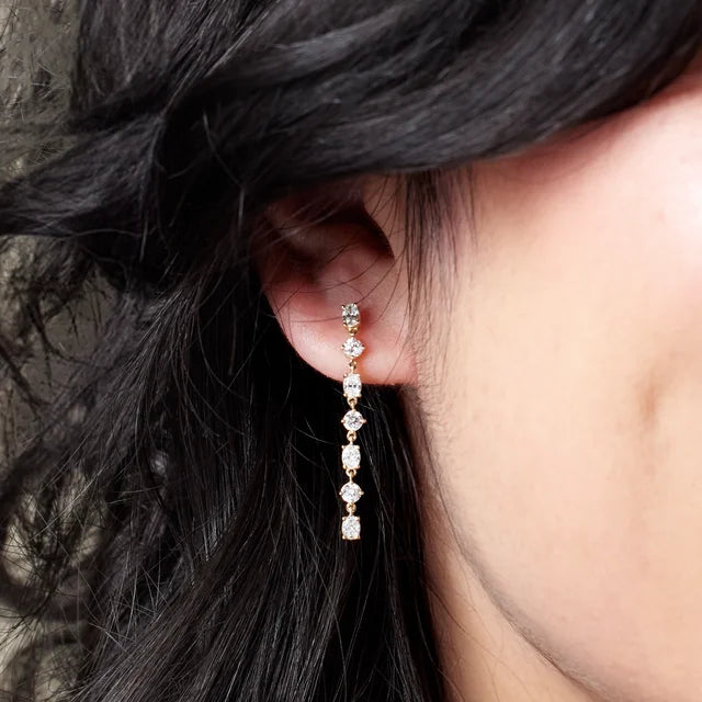 Diamond Dangle Earrings