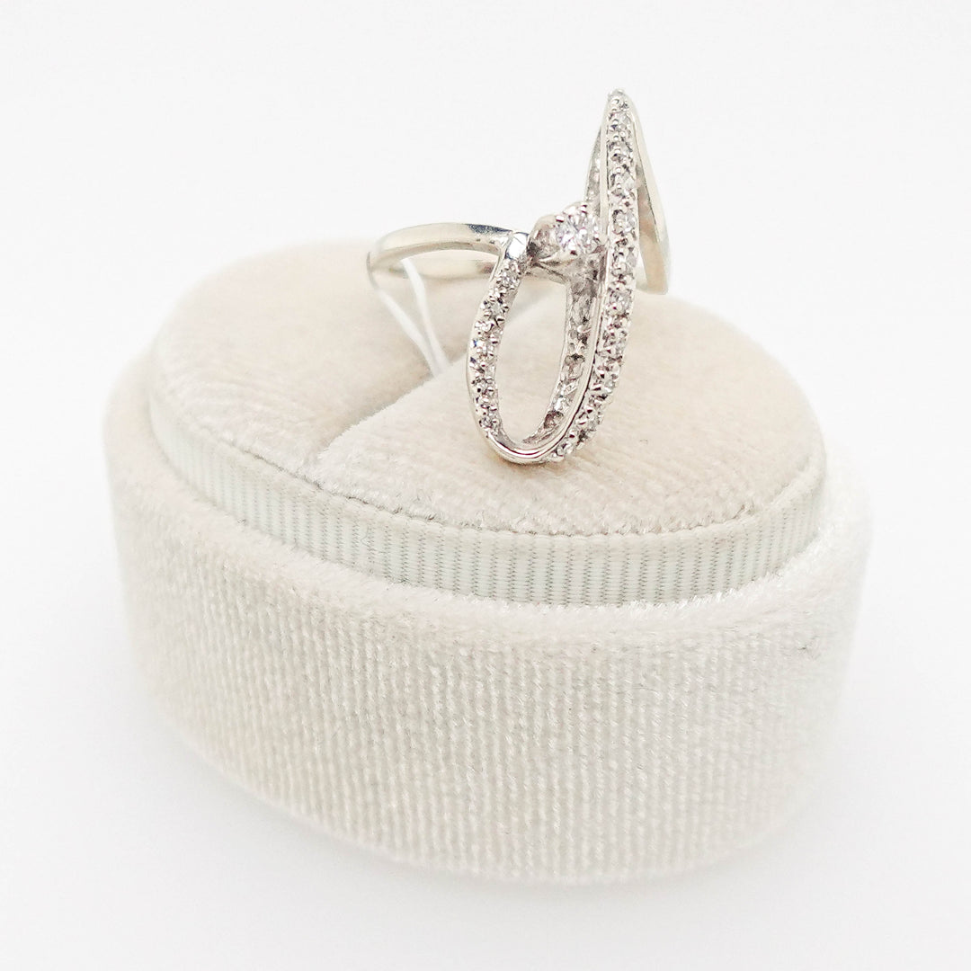 Diamond Swirl Ring