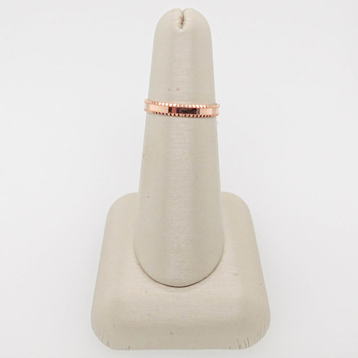 Rose Gold Flat Textured Band