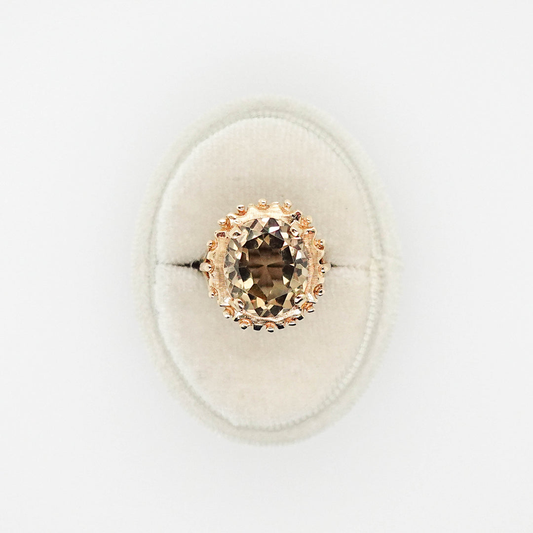 Oval Smokey Topaz Ring