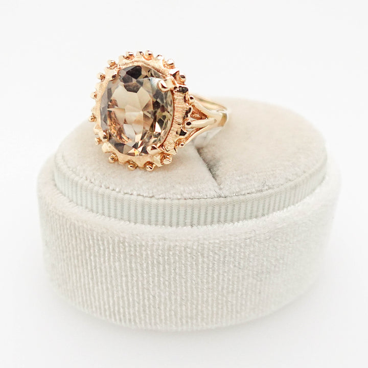 Oval Smokey Topaz Ring