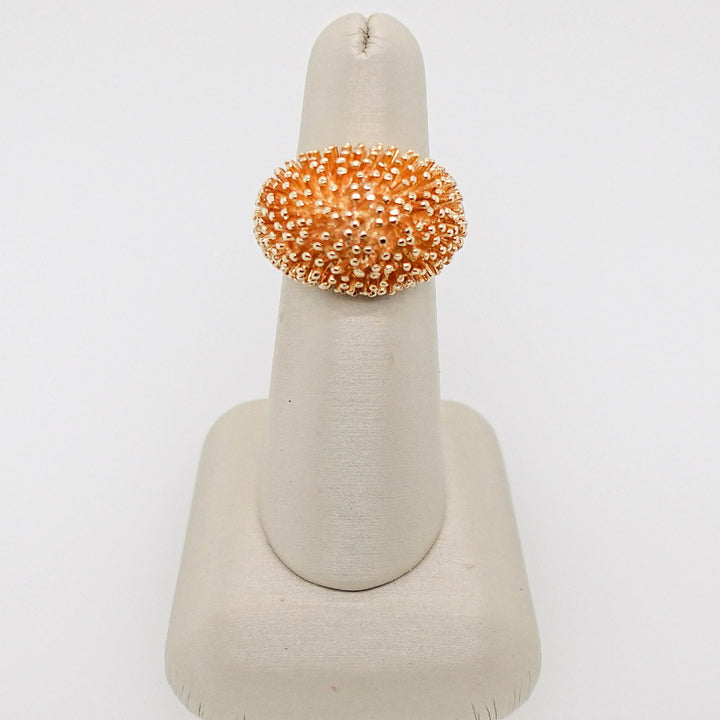 Gold Textured Dome Ring