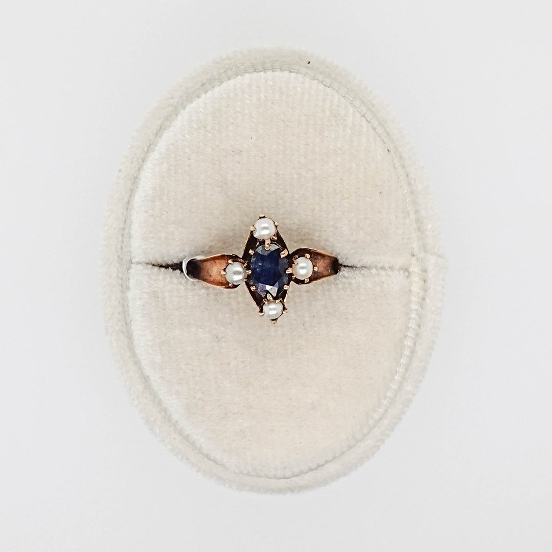 Pearl and Sapphire Ring