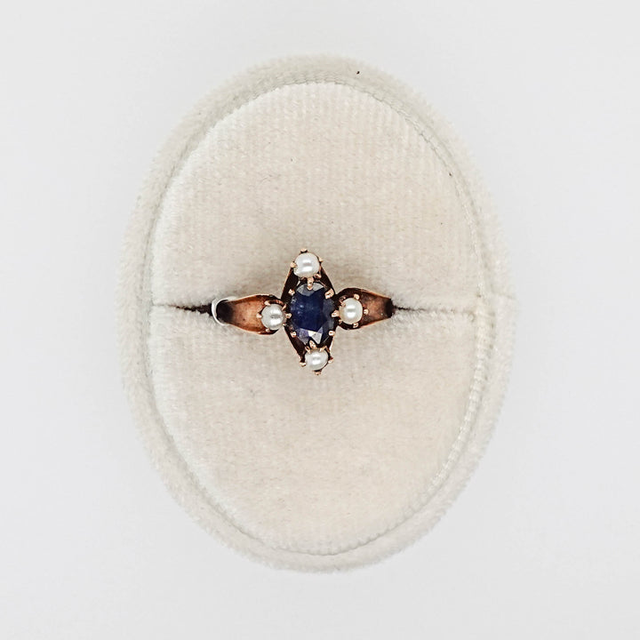 Pearl and Sapphire Ring