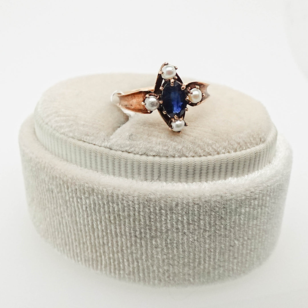 Pearl and Sapphire Ring