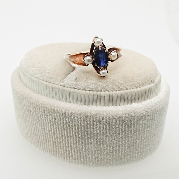 Pearl and Sapphire Ring