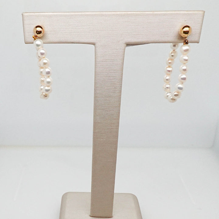 Pearl Loop Earrings