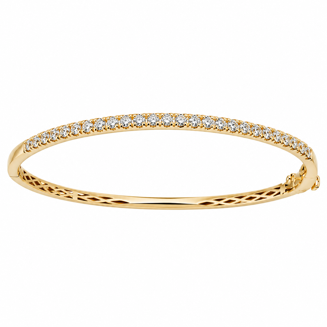 Round Diamond Bangle