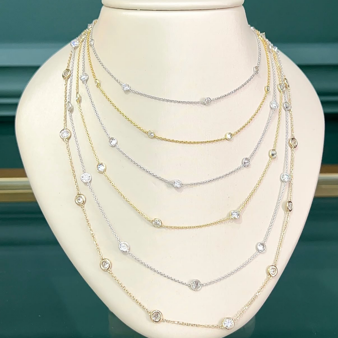 Lab-Grown Diamond By The Yard Necklace
