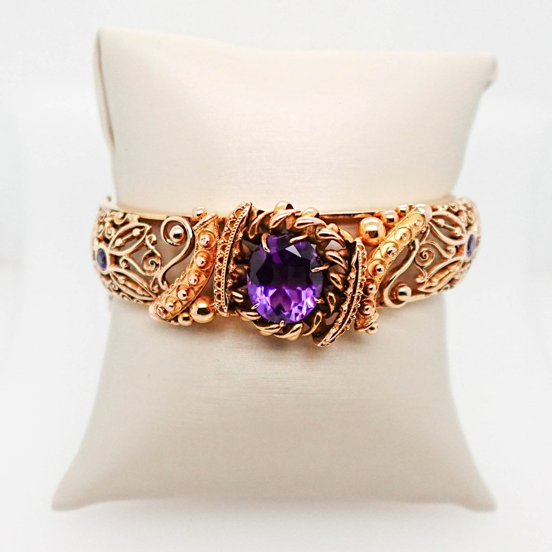 Amethyst Bangle - Acadian Estates &amp; CustomBracelet
