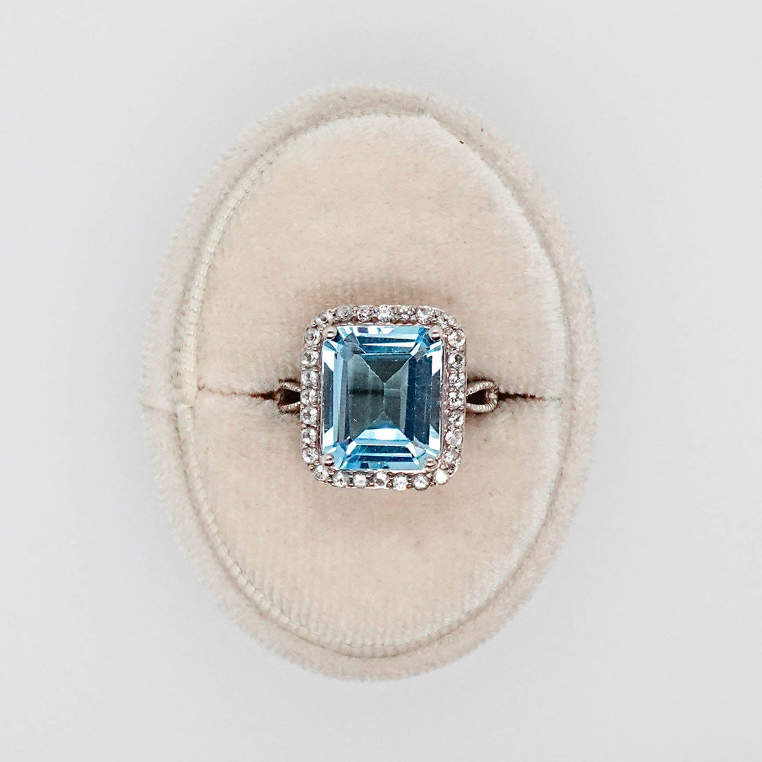 Aquamarine Dinner Ring - Acadian Estates & CustomRing