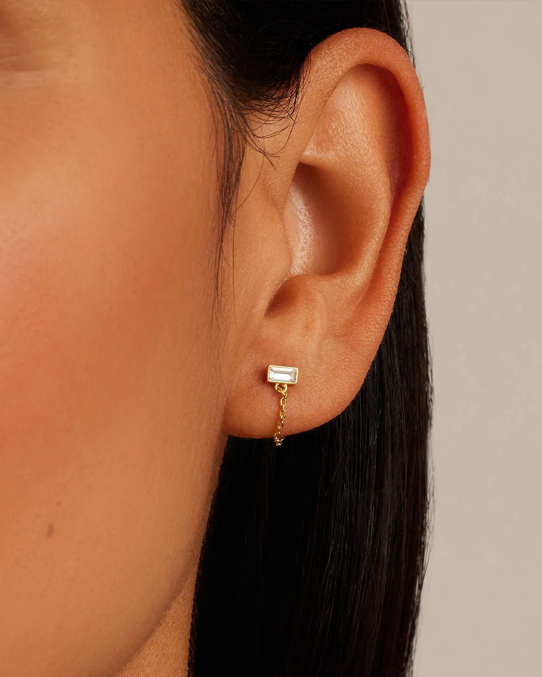 Baguette and Chain Earrings - Acadian Estates &amp; CustomEarrings