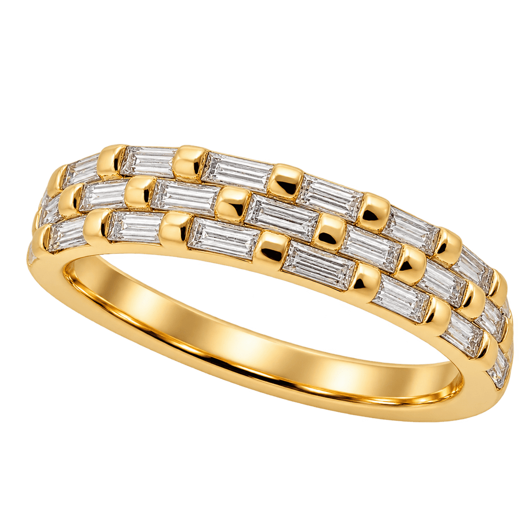 Baguette Four Row Ring - Acadian Estates & CustomRing