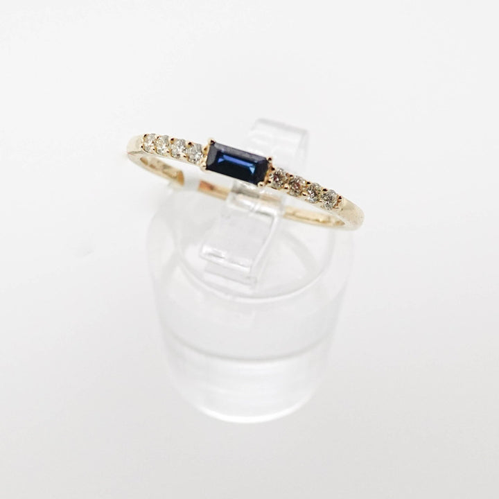 Baguette Sapphire and Diamond Ring - Acadian Estates &amp; CustomRing