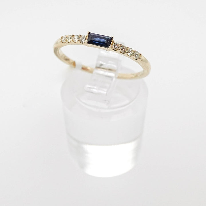 Baguette Sapphire and Diamond Ring - Acadian Estates &amp; CustomRing