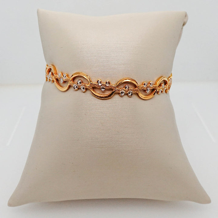 Bangle with White Gold Details - Acadian Estates &amp; CustomBracelet