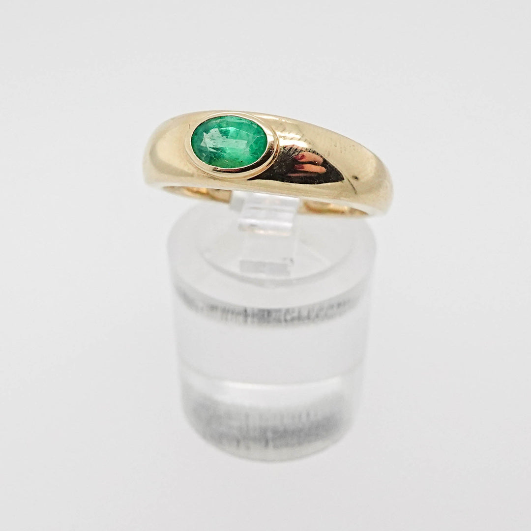 Cabochon Oval Emerald Ring - Acadian Estates &amp; CustomRing