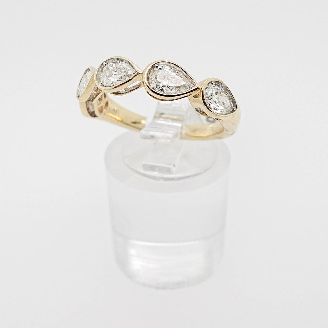 Chasing Pear Diamond Band - Acadian Estates &amp; CustomRing