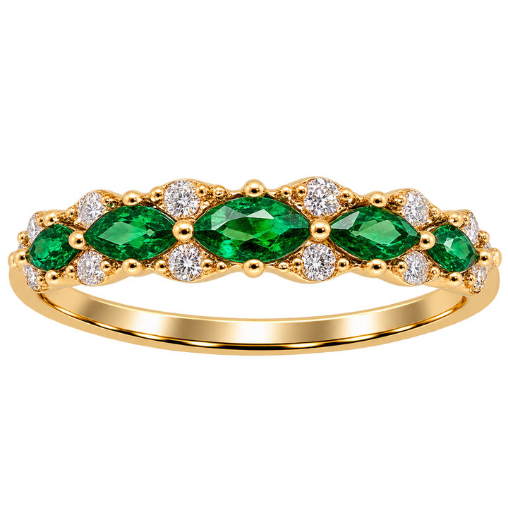 Chrome Diopside with Diamond Ring - Acadian Estates &amp; CustomRing