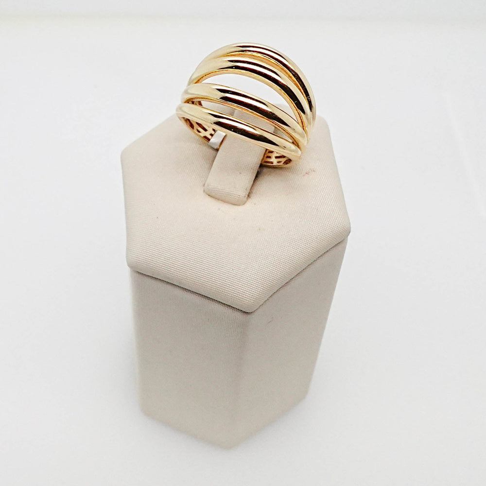 Chunky Curve 4 Row Fashion Ring - Acadian Estates & CustomRing
