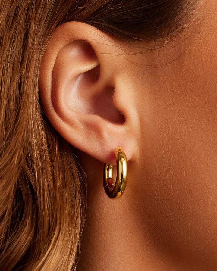 Chunky Gold Hoops - Acadian Estates &amp; CustomEarrings