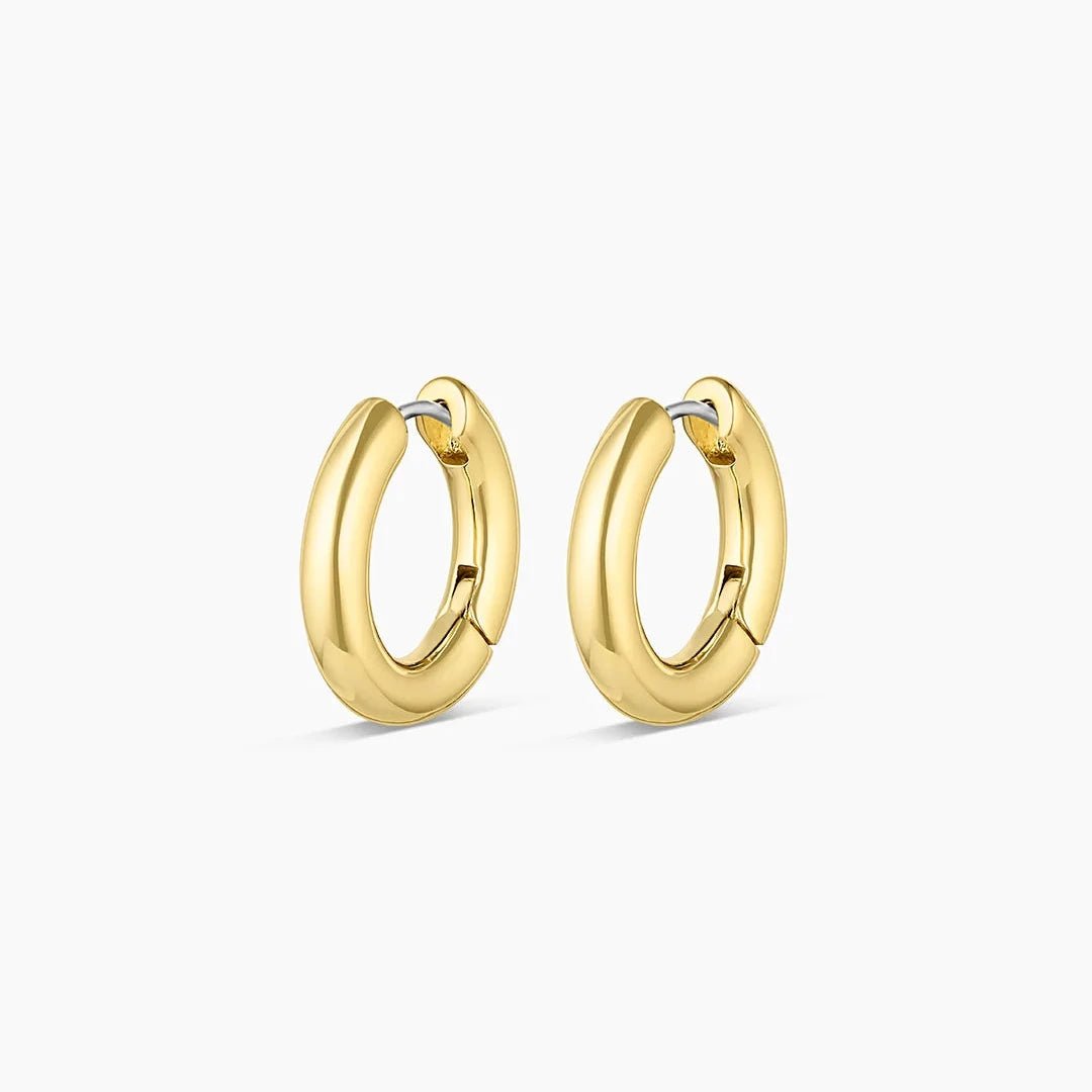 Chunky Gold Hoops - Acadian Estates & CustomEarrings