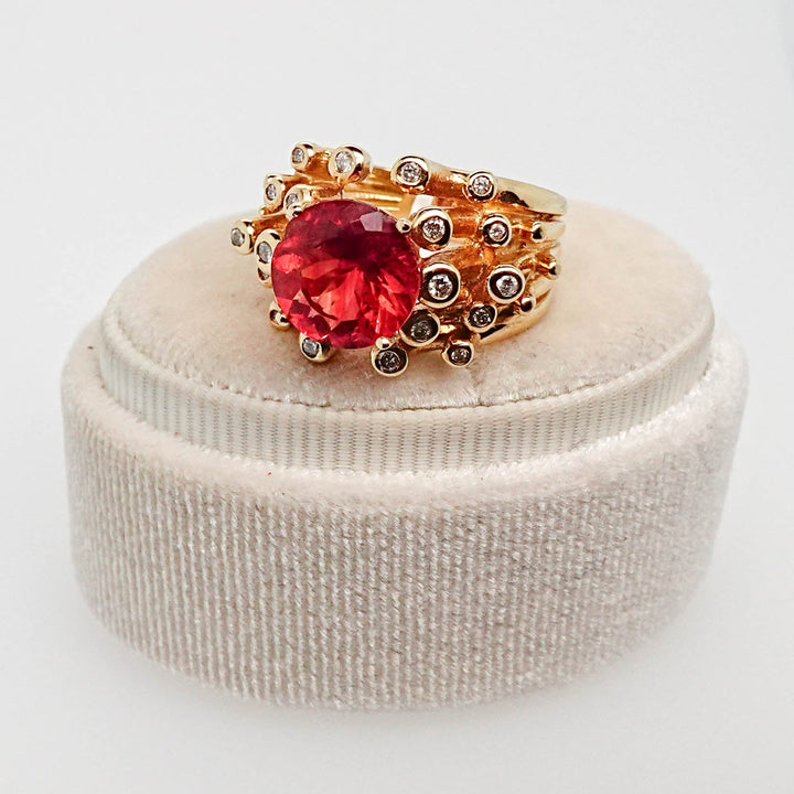 Citrine and Diamond Ring - Acadian Estates &amp; CustomRing