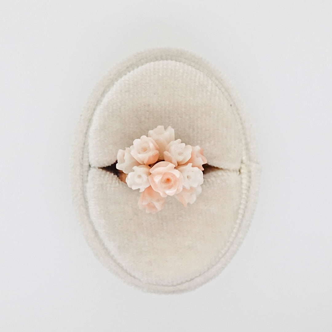 Coral Rose Bouquet Ring - Acadian Estates & CustomRing