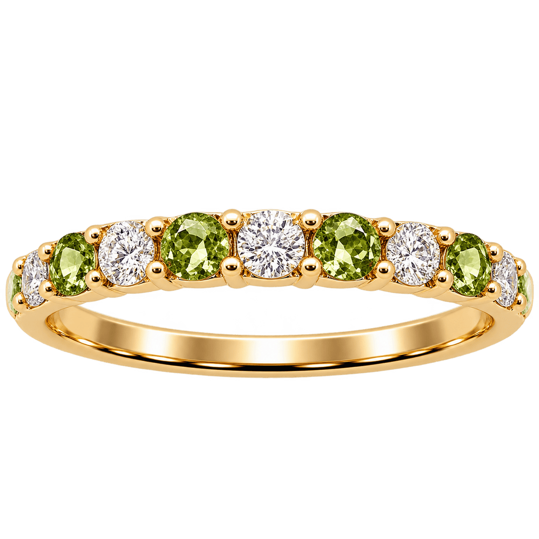 Diamond and Peridot Ring - Acadian Estates &amp; CustomRing