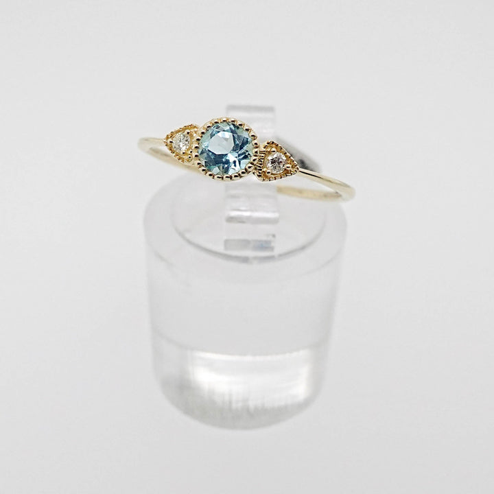 Diamond and Swiss Topaz Ring - Acadian Estates &amp; CustomRing