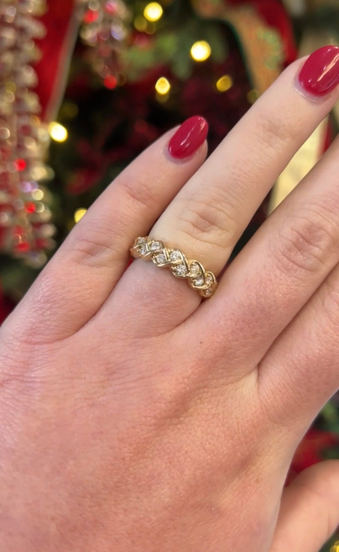 Diamond Braided Band - Acadian Estates &amp; CustomRing