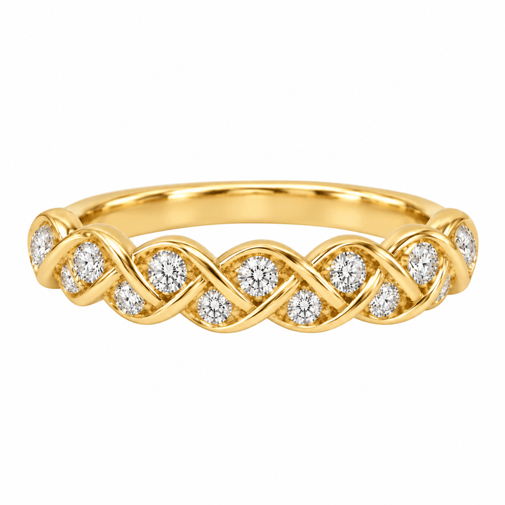 Diamond Braided Band - Acadian Estates &amp; CustomRing