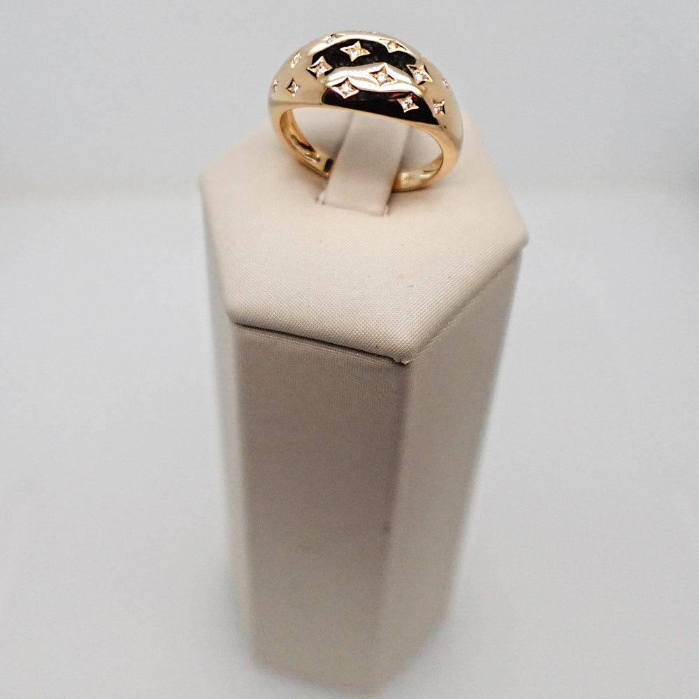 Diamond Celestial Domed Ring - Acadian Estates & CustomRing