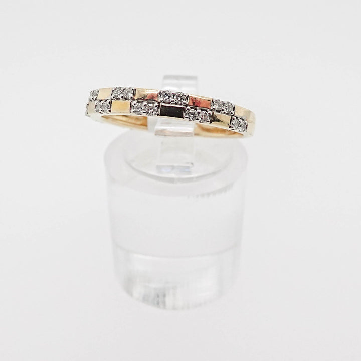 Diamond Checkered Detail Ring - Acadian Estates &amp; CustomRing