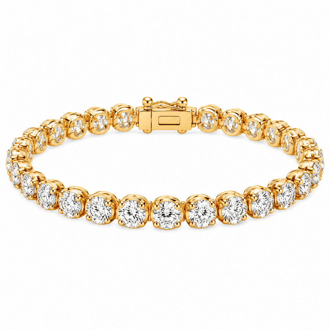 Diamond Crown Set Tennis Bracelet - Acadian Estates &amp; CustomBracelet