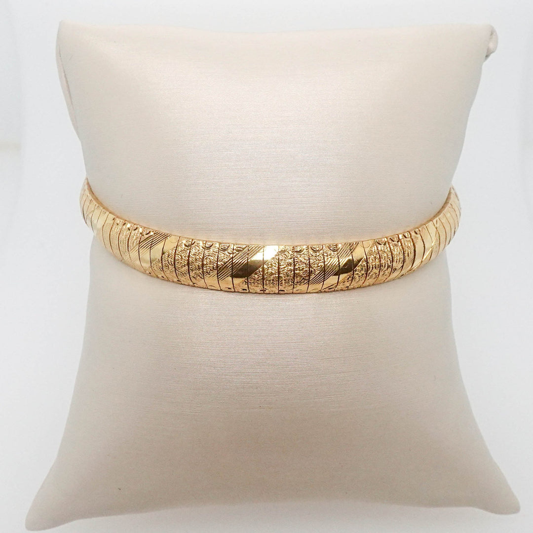 Diamond Cut Soft Bangle Bracelet - Acadian Estates &amp; CustomBracelet