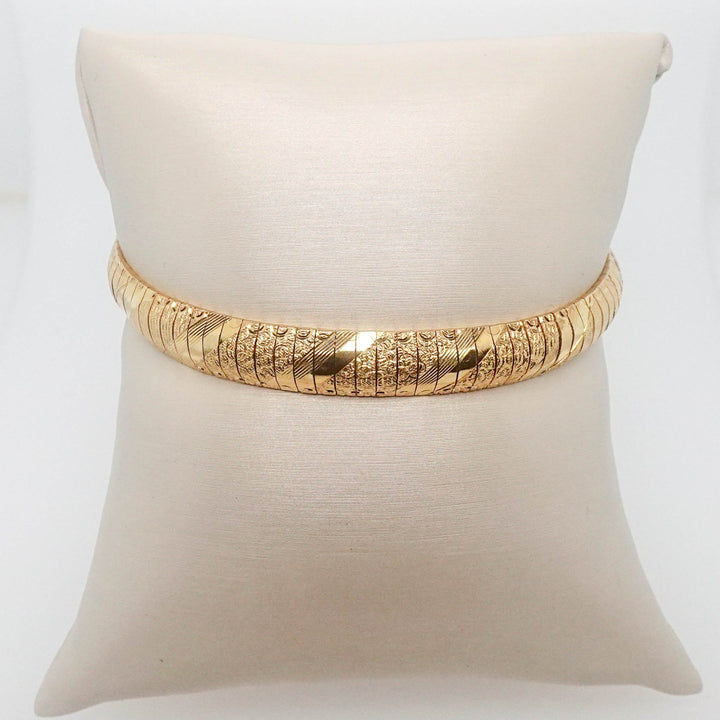 Diamond Cut Soft Bangle Bracelet - Acadian Estates &amp; CustomBracelet