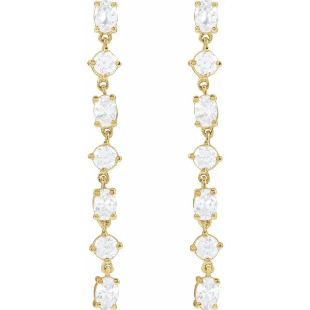Diamond Dangle Earrings - Acadian Estates &amp; Custom