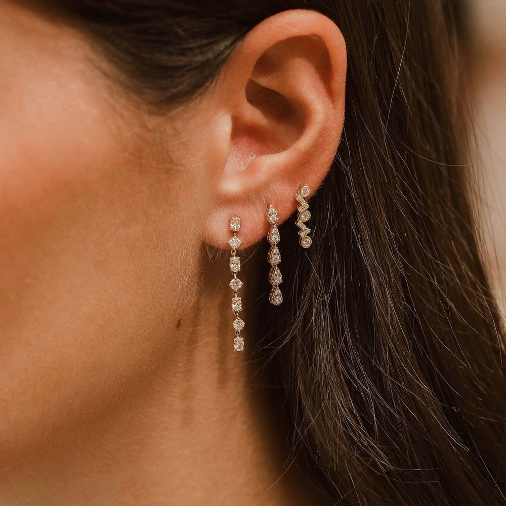 Diamond Dangle Earrings - Acadian Estates & CustomEarrings