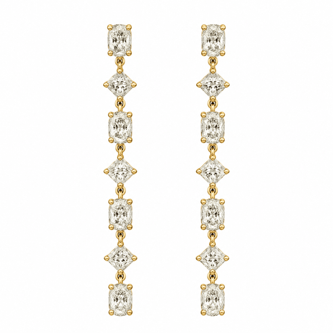 Diamond Dangle Earrings - Acadian Estates &amp; CustomEarrings