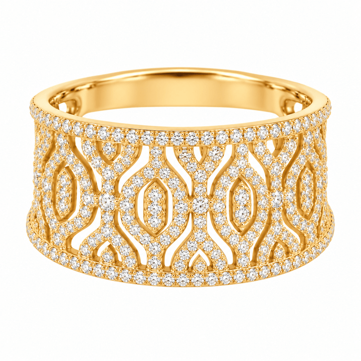 Diamond Geometric Statement Ring - Acadian Estates &amp; CustomRing