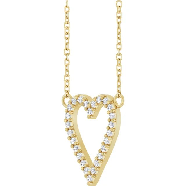 Diamond Heart Necklace - Acadian Estates & Customnecklace