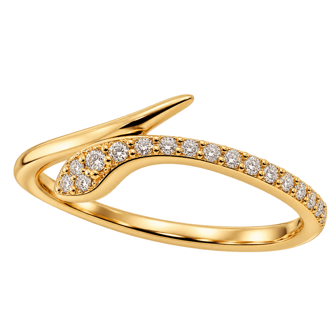 Diamond Snake Ring - Acadian Estates & CustomRing