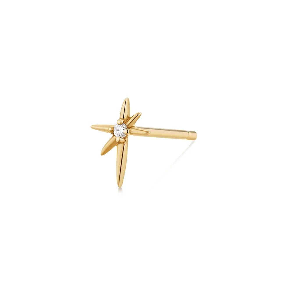 Diamond Star Stud Earrings - Acadian Estates & CustomEarrings
