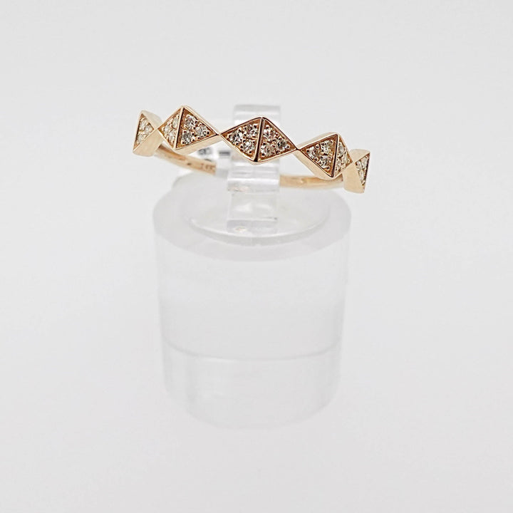 Diamond Triangle Detail Fashion Ring - Acadian Estates &amp; CustomRing