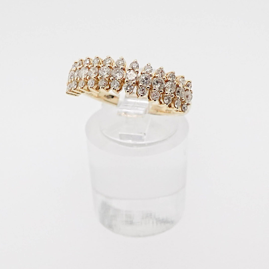 Diamond Triple Row Ring - Acadian Estates &amp; CustomRing