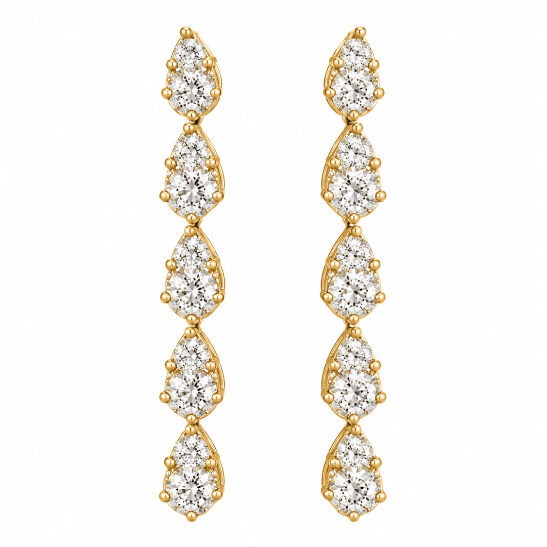 Diamond Waterfall Earrings - Acadian Estates & CustomEarrings
