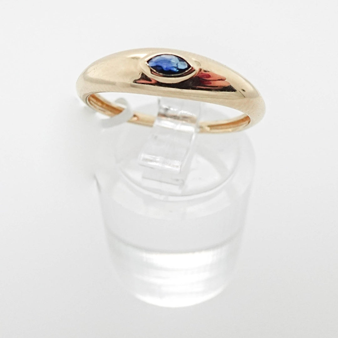 Dome Ring with Marquise Sapphire - Acadian Estates &amp; CustomRing